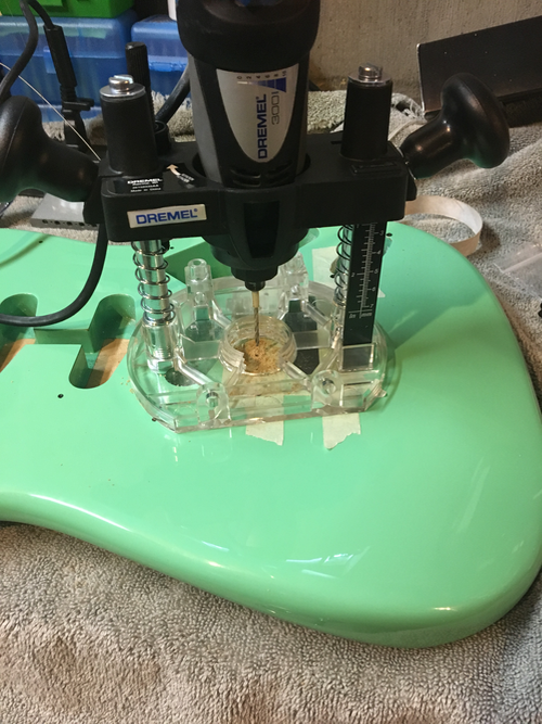 Plunging the bridge holes