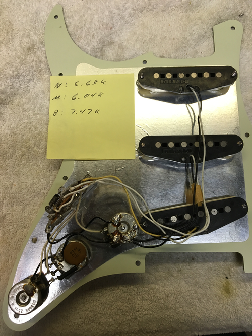 Vintage Fender Flat Pole Pickups